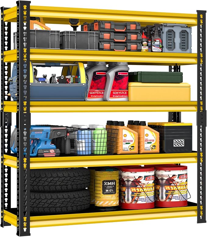 48" W Garage Storage Shelves Heavy Duty, 2800LBS Loads Adjustable Garage by SDXYSTCE