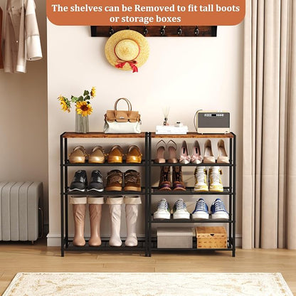 HOMEFORT 5-Tier Shoe Rack, Shoe Storage Shelf - Image 6