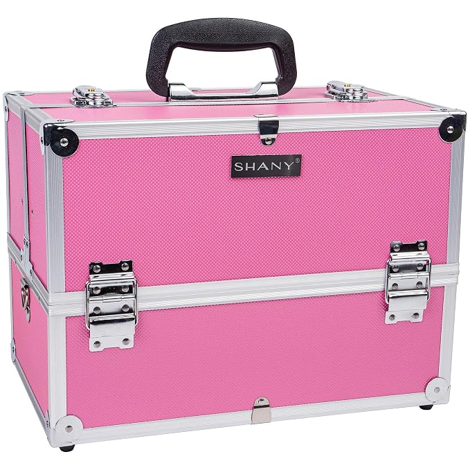 SHANY Essential Pro Makeup Train Case Cosmetic Box Portable Makeup Case by SHANYCosmetics