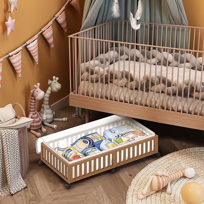 Bamboo Under Bed Storage Containers - Image 2