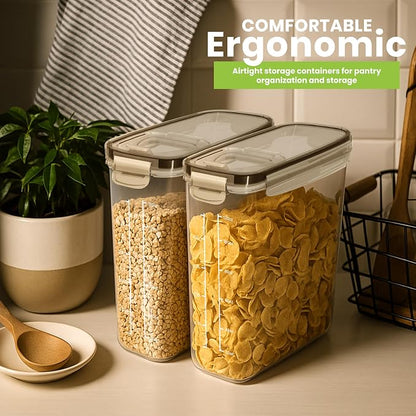 Utopia Kitchen Cereal Containers Storage Set – 6 Pack 4L Airtight Food Storage - Image 6