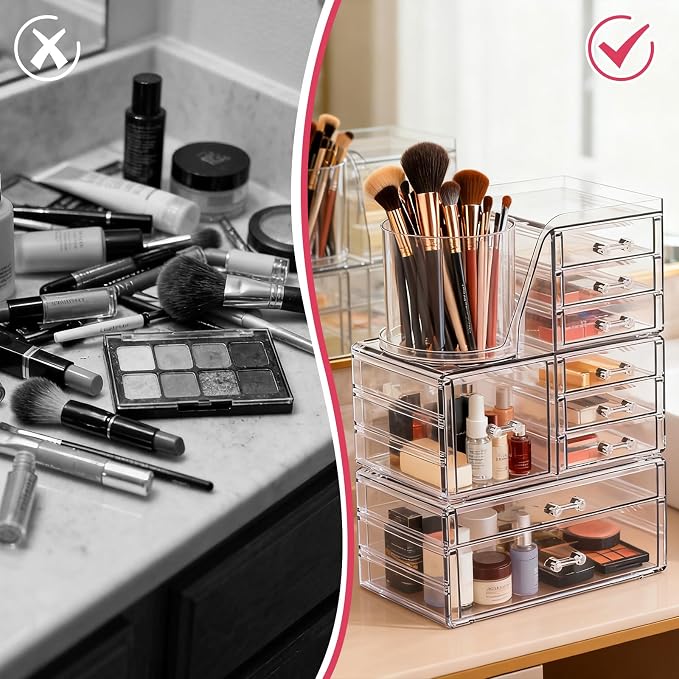 ShineMe Clear Makeup Organizer - Image 3