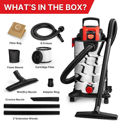 Shop-Vac 8 Gallon 4.0 HP Wet/Dry Vacuum - Image 8