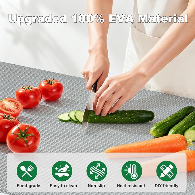 Upgrade 100% EVA Shelf Liner for Kitchen Cabinet 12" x 240" Refrigerator Liners - Image 7
