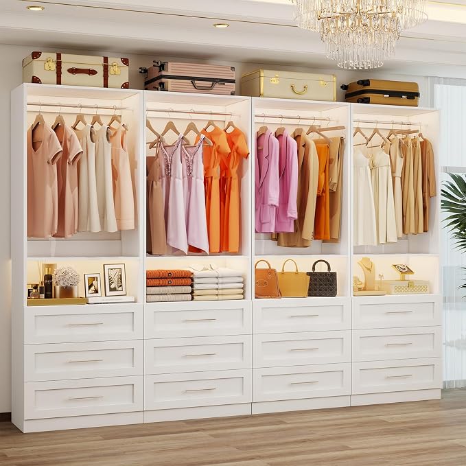 Closet System Sets of 4, 8FT-21FT Customizable Closet Organizer System - Image 8