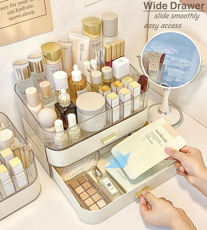 Makeup Organizer with Stackable Drawer, Cosmetic Storage Display Case - Image 6