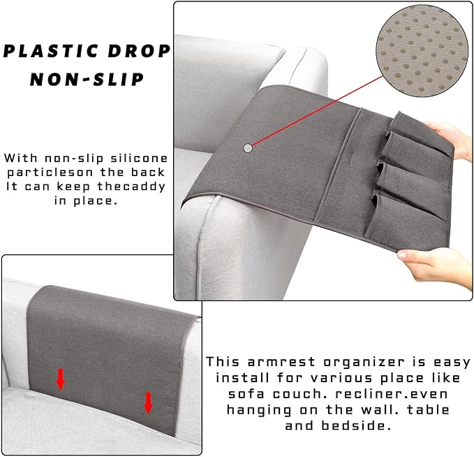 NB Sofa Armrest Organize remote holder bedside caddy organizer - Image 5