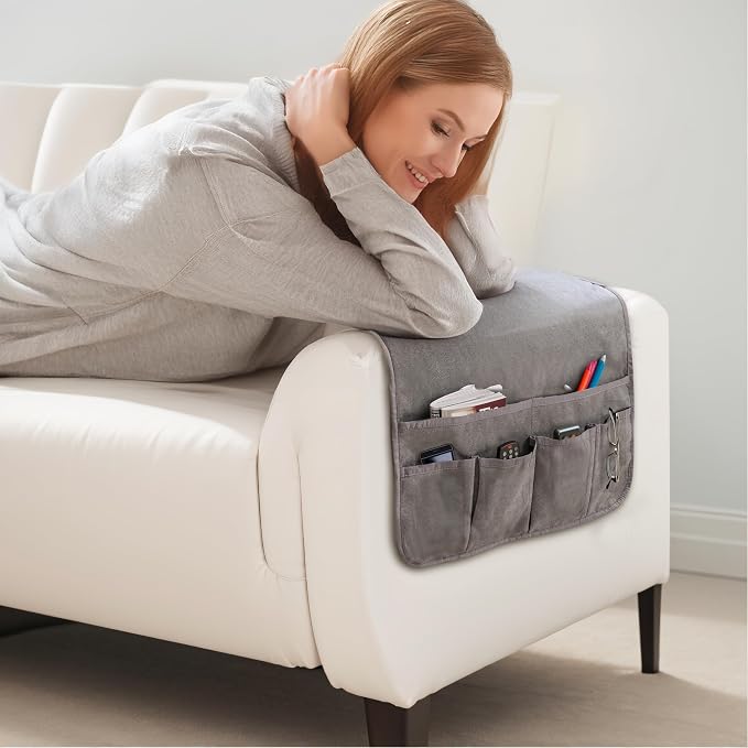 Waterproof Anti-Slip Sofa Armrest Organizer Armchair Caddy - Image 4
