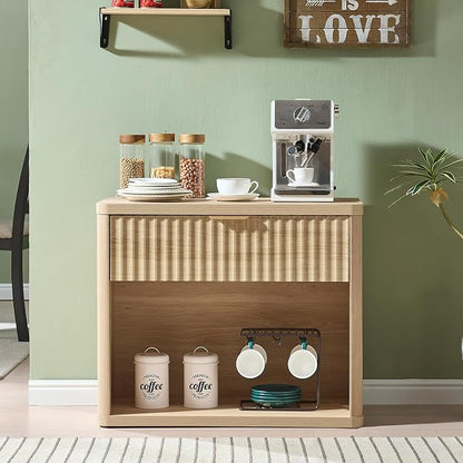 LEYAOYAO 31" Wide Fluted Nightstand - Image 4