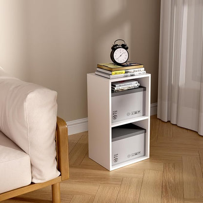 Wooden 2 Cube Storage Organizer, 2 Tier Storage Cubes Storage Display Cubby - Image 6