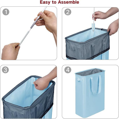 efluky Slim Laundry Basket, Narrow Laundry Hamper - Image 7