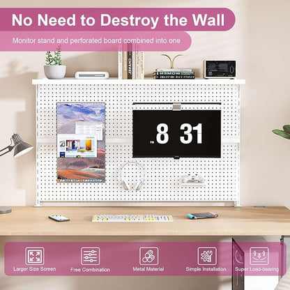 KEIKI Metal Pegboard Desk Organizer - Image 4