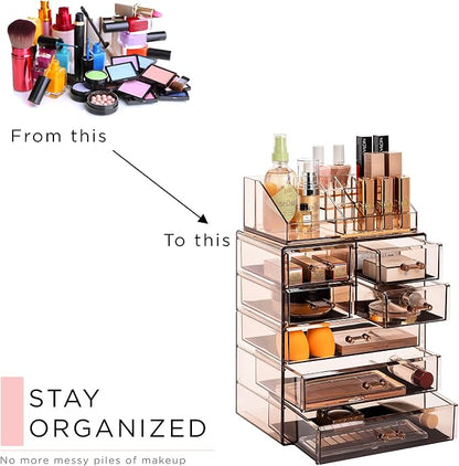 Sorbus Acrylic Makeup Organizer Set, 7-Drawer Vanity & Countertop Cosmetic - Image 7