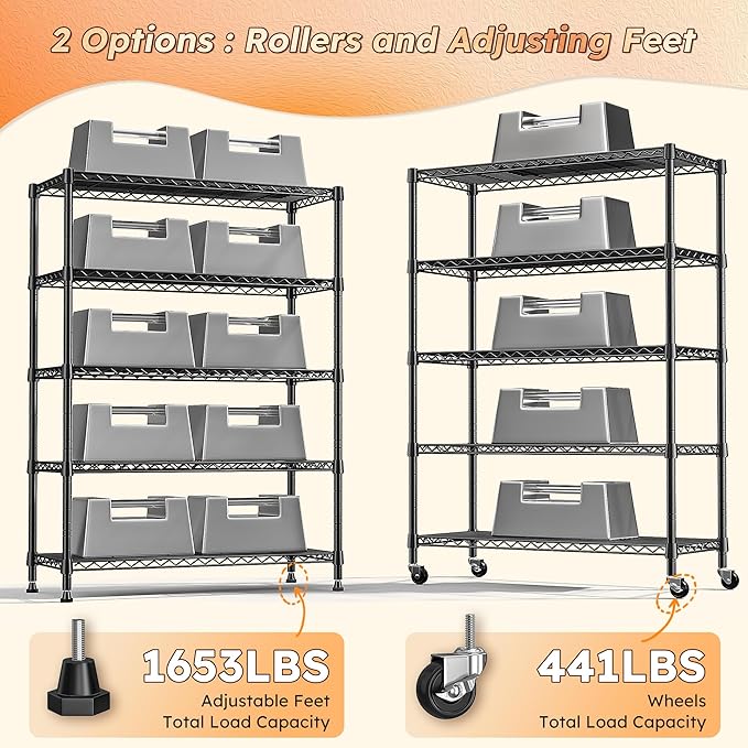 REIBII 1653LBS Storage Shelves - Image 5