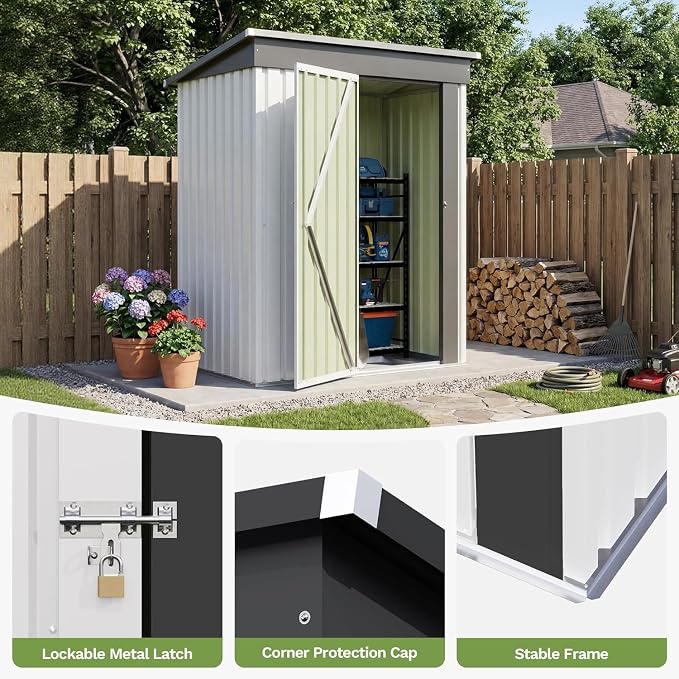 Patiowell 5x3 FT Storage Shed - Image 4