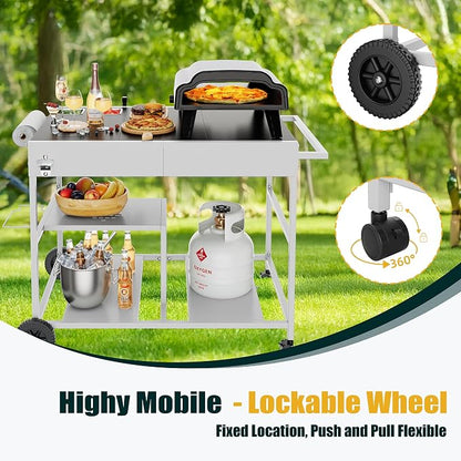Shintenchi Pizza Oven Cart Table - Image 6
