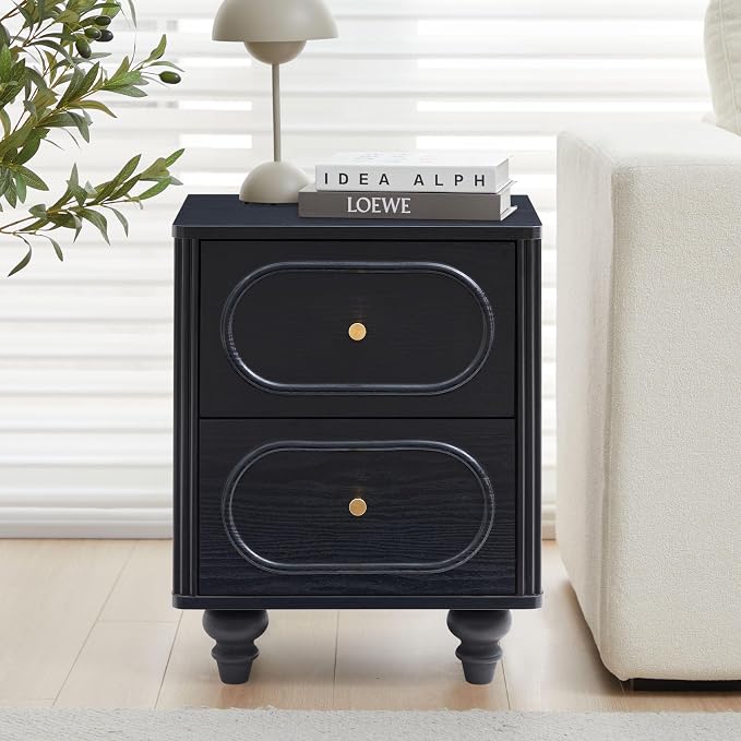 2 Drawer Fluted Mini Small Dresser - Image 4