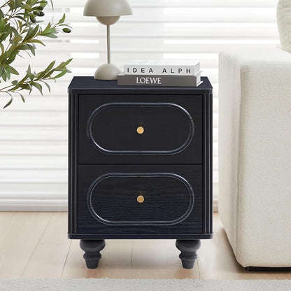 2 Drawer Fluted Mini Small Dresser - Image 4