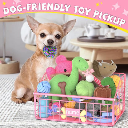 Kaiferty Indestructible Dog Toy basket, Small Toy Box - Image 3