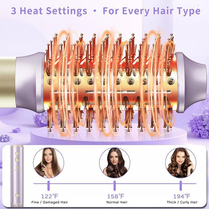 Hair Dryer Brush 8-in-1 Dual Voltage Hot Air Styler – Fast-Drying 110, 000 RPM - Image 4