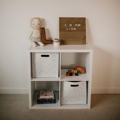 Parker Baby Felt Foldable Storage Cube Bin - Image 7