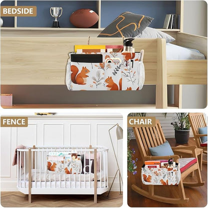 Squirrels and Fall Leaves Bedside Caddy - Image 8