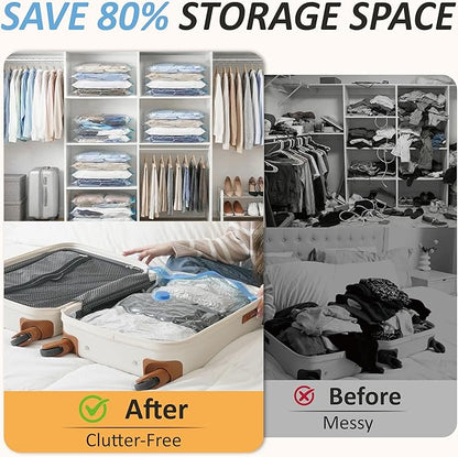 Cozy Essential Vacuum Storage Bags, 80% Compression Vacuum Seal Space Saver - Image 4
