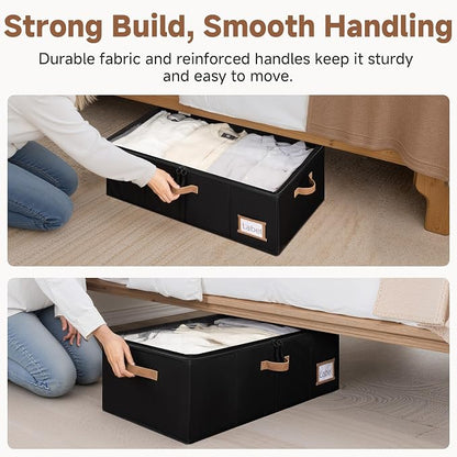 StorageWorks Under Bed Storage Bins, 77L Clothes Organizer - Image 4