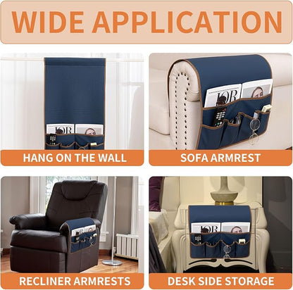 HAOMAIJIA Anti Slip Sofa Armrest Organizer Arm Chair Bedside Caddy Storage - Image 5