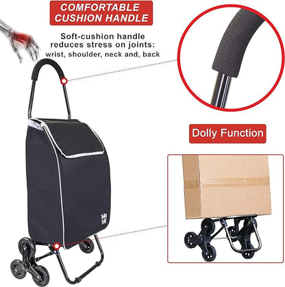 dbest Products Trolley Dolly Sport Stair Climber – Foldable Grocery Cart on - Image 2