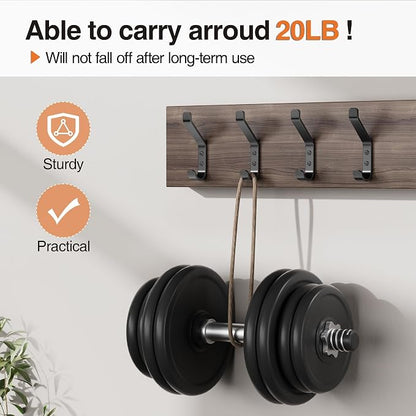 10-Pack Coat Hook for Hanging, Stainless Wall Hooks for Towel, Wall Mounted - Image 2