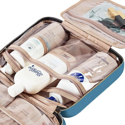 NISHEL Travel Toiletry Bag for women, Portable Hanging Organizer for Full-Sized - Image 6