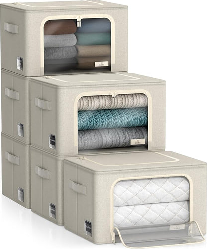 Sorbus Storage Bins with Metal Frame - Image 7