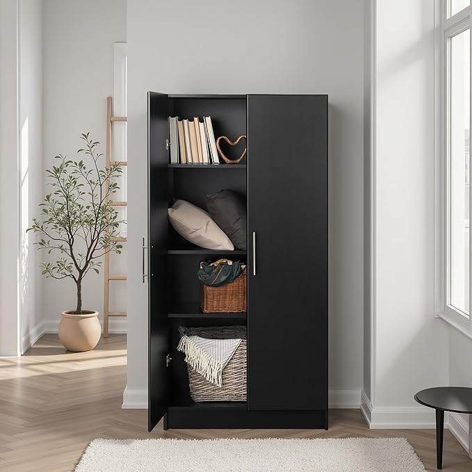 Prepac Elite Tall Garage Storage Cabinet & Pantry Storage Cupboard, 2-Door - Image 2