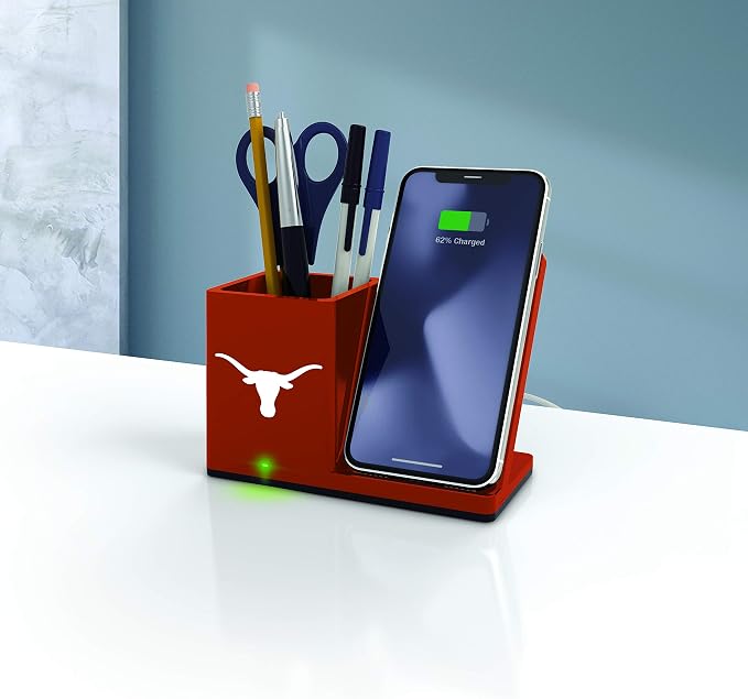 SOAR NCAA Unisex Cell Phone Wireless Charging Stand and Desktop Organizer - Image 2