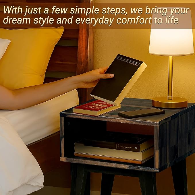Acacia Serena Nightstand Solid Wood Nightstand - Image 5