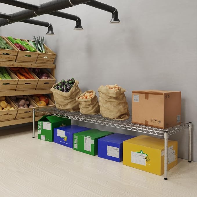 21" Deep x 72" Wide x 14" Height Wire Shelving Kit | NSF Commercial Storage - Image 2