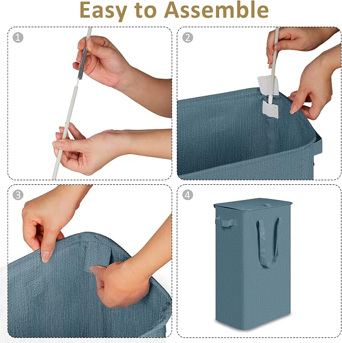 efluky Slim Laundry Basket - Image 4