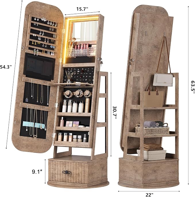 360°Swivel jewelry organizer - Image 7