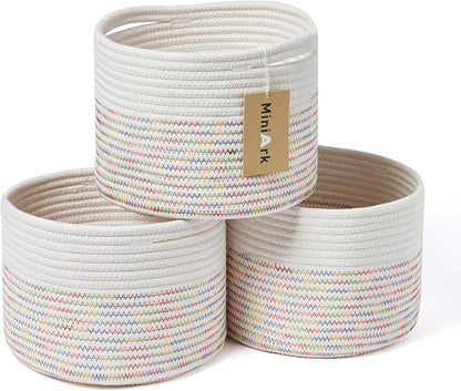 Small Basket for Organizing | Cube Shelf Closet Storage Baskets | 9.7×9.7×7.1” by MiniArkStorageBasketsHome