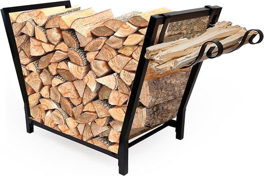 FireProof Pros Firewood Rack Outdoor and Indoor Firewood Storage by FireProofPros