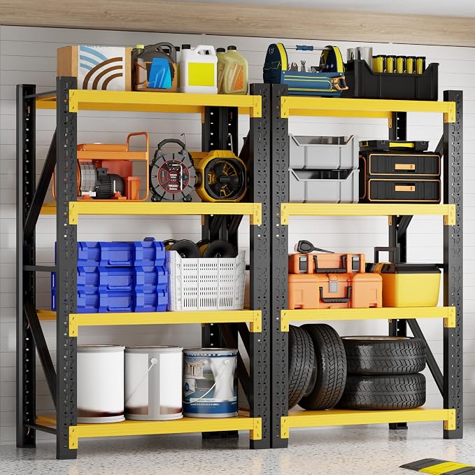 3000LBS Garage Shelving 32" W Garage Shelving Heavy Duty 4-Tier Metal Storage - Image 2