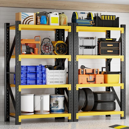 3000LBS Garage Shelving 32" W Garage Shelving Heavy Duty 4-Tier Metal Storage - Image 2