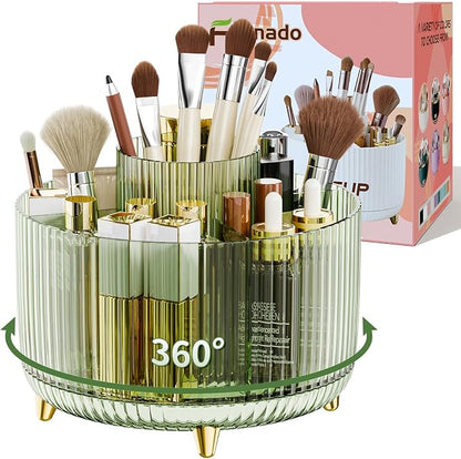 360° Rotate Makeup Brush Holder Organizer, Makeup Organizers Countertop by Unknown