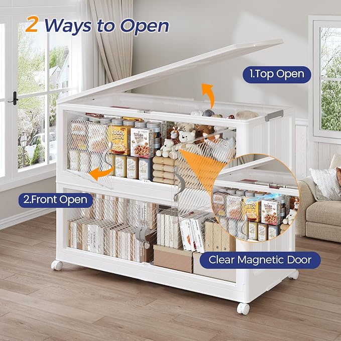 640QT Extra Large Stackable Storage Bins - Image 4
