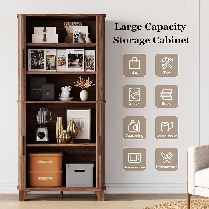 Decofy 69" Tall Kitchen Pantry Storage Cabinet - Image 3