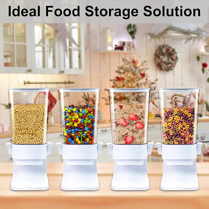 Cereal Dispenser Countertop 2Pc, Cereal Containers Storage, 5L Organization and - Image 8