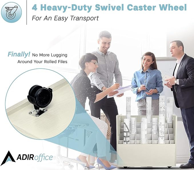 AdirOffice Adir Blue Print Storage Organizer - Image 4