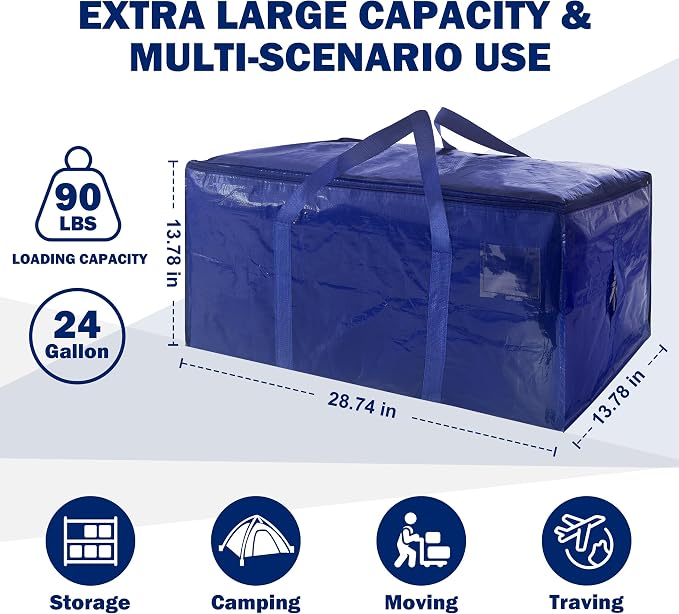 12 Pack Extra Heavy Duty Large Moving Bags - Image 2