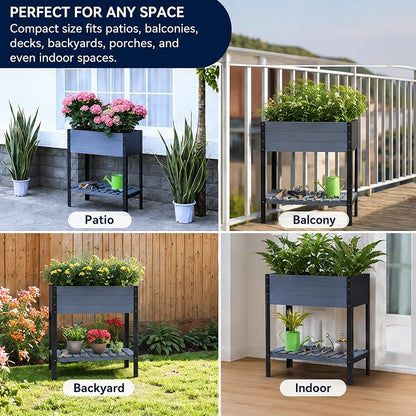 Raised Garden Bed with Metal Legs - Image 8